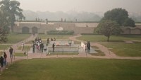 Delhi, Raj Ghat, Gedenkstätte für Mahatma Ghandi