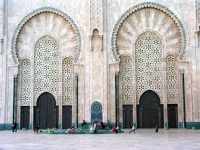 Türen an der Hassan II. Moschee in Casablanca