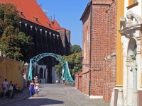 Breslau, Wrocław, Dominsel, Dombrücke