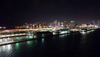 Miami, Hafenausfahrt bei Nacht