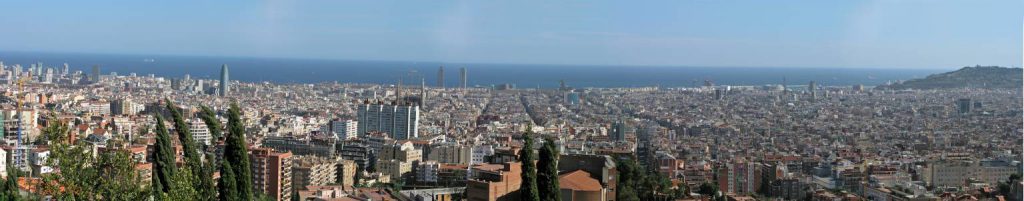 Barcelona, Panoramablick über die Stadt